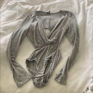 Open back soft bodysuit